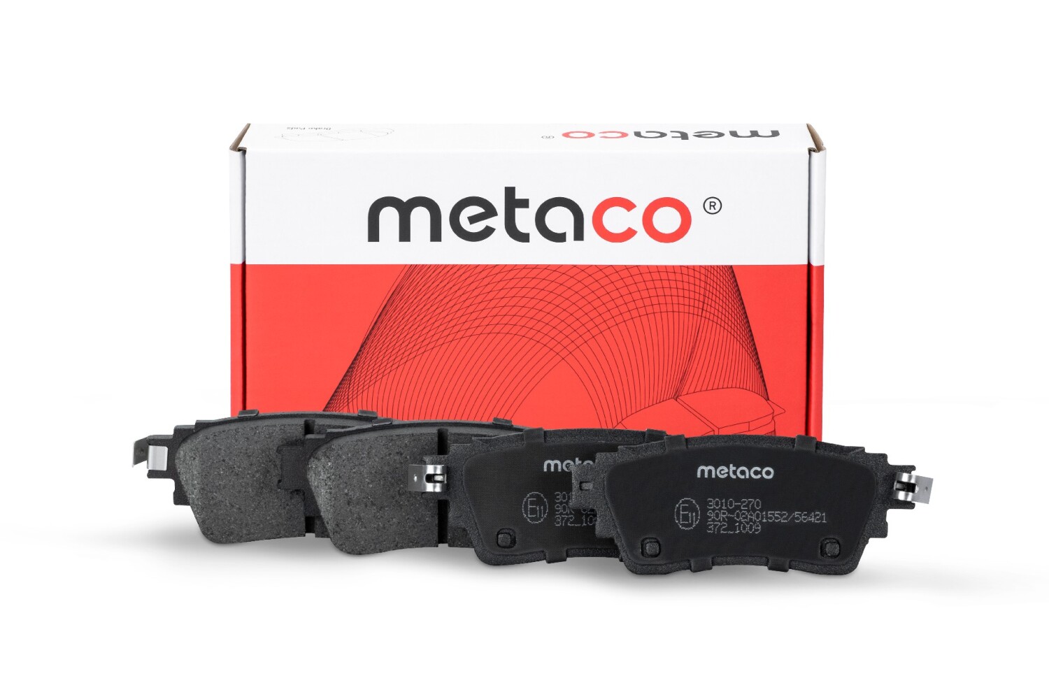 METACO 3010270 Колодки тормозные дисковые | зад |
