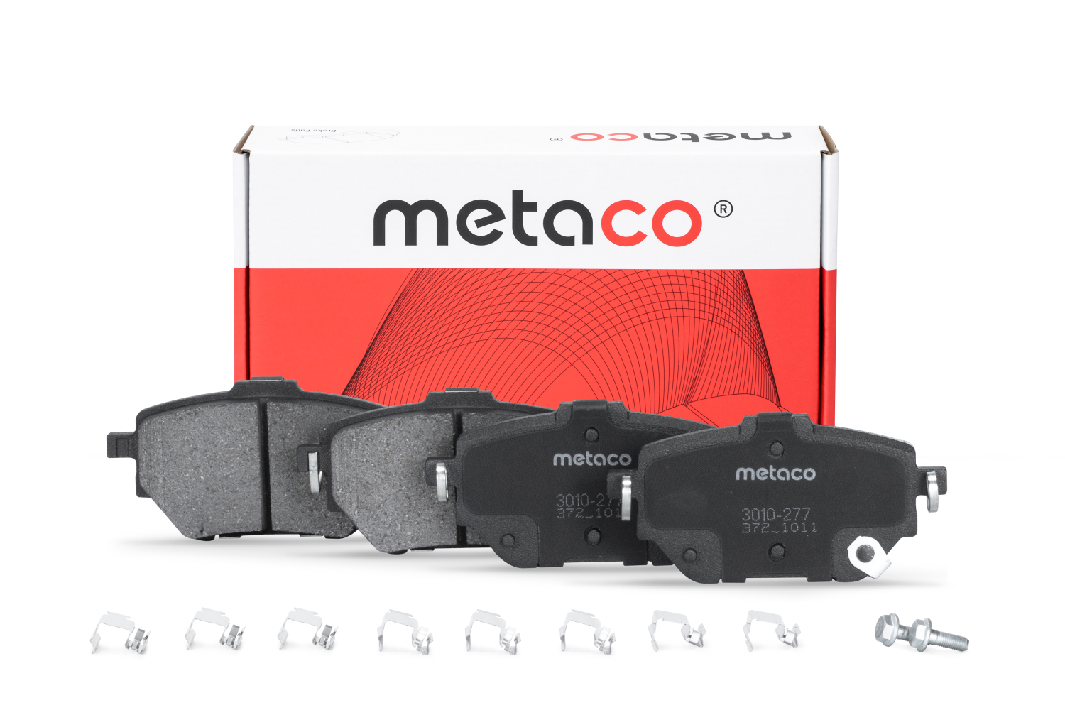 METACO 3010277 Колодки тормозные задние дисковые к-кт