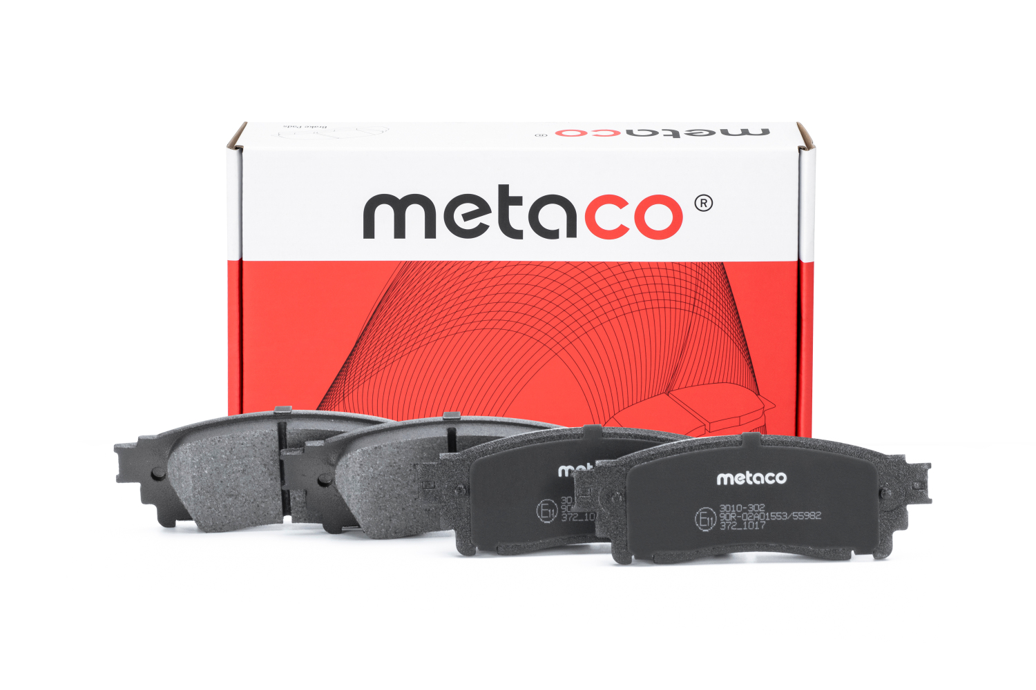 METACO 3010302 Колодки тормозные дисковые | зад |