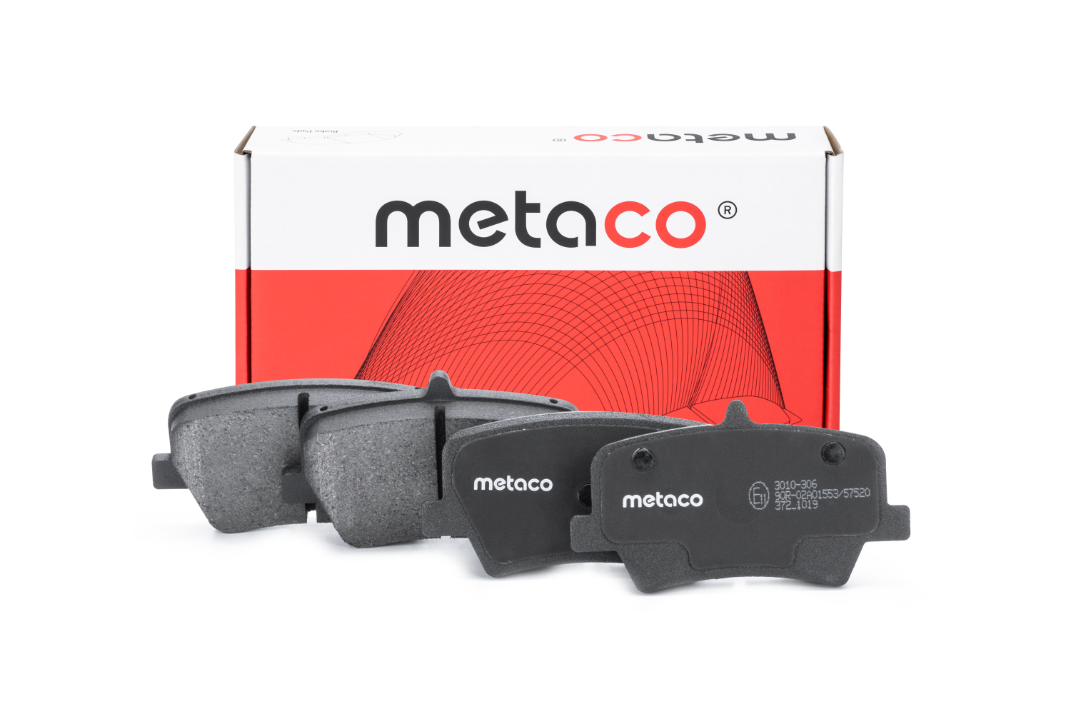 METACO 3010306 Колодки тормозные дисковые | зад |
