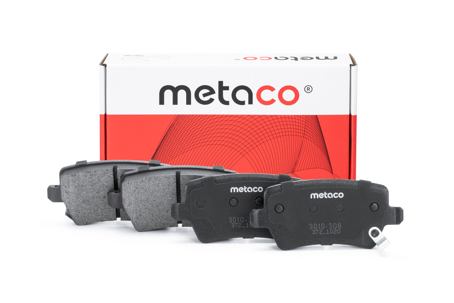 METACO 3010308 Колодки тормозные дисковые | зад |