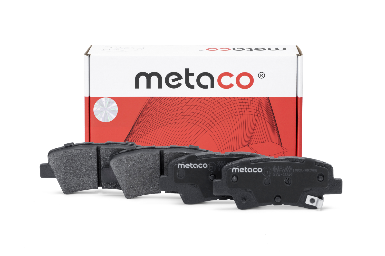 METACO 3010386 Колодки тормозные дисковые | зад |