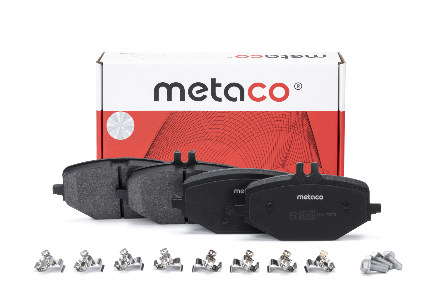 METACO 3010389 Колодки тормозные задние дисковые к-кт