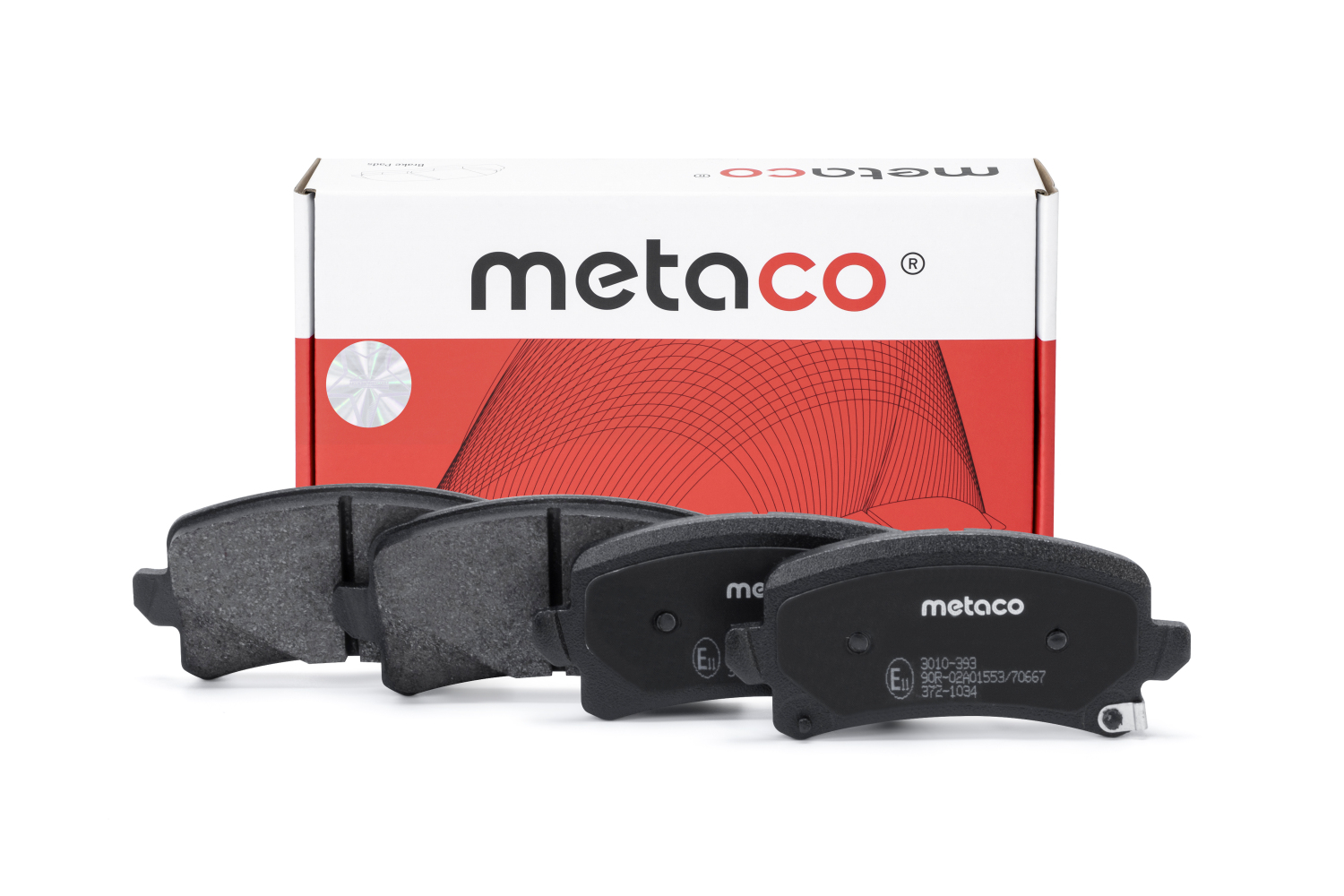 METACO 3010393 Колодки тормозные дисковые | зад |