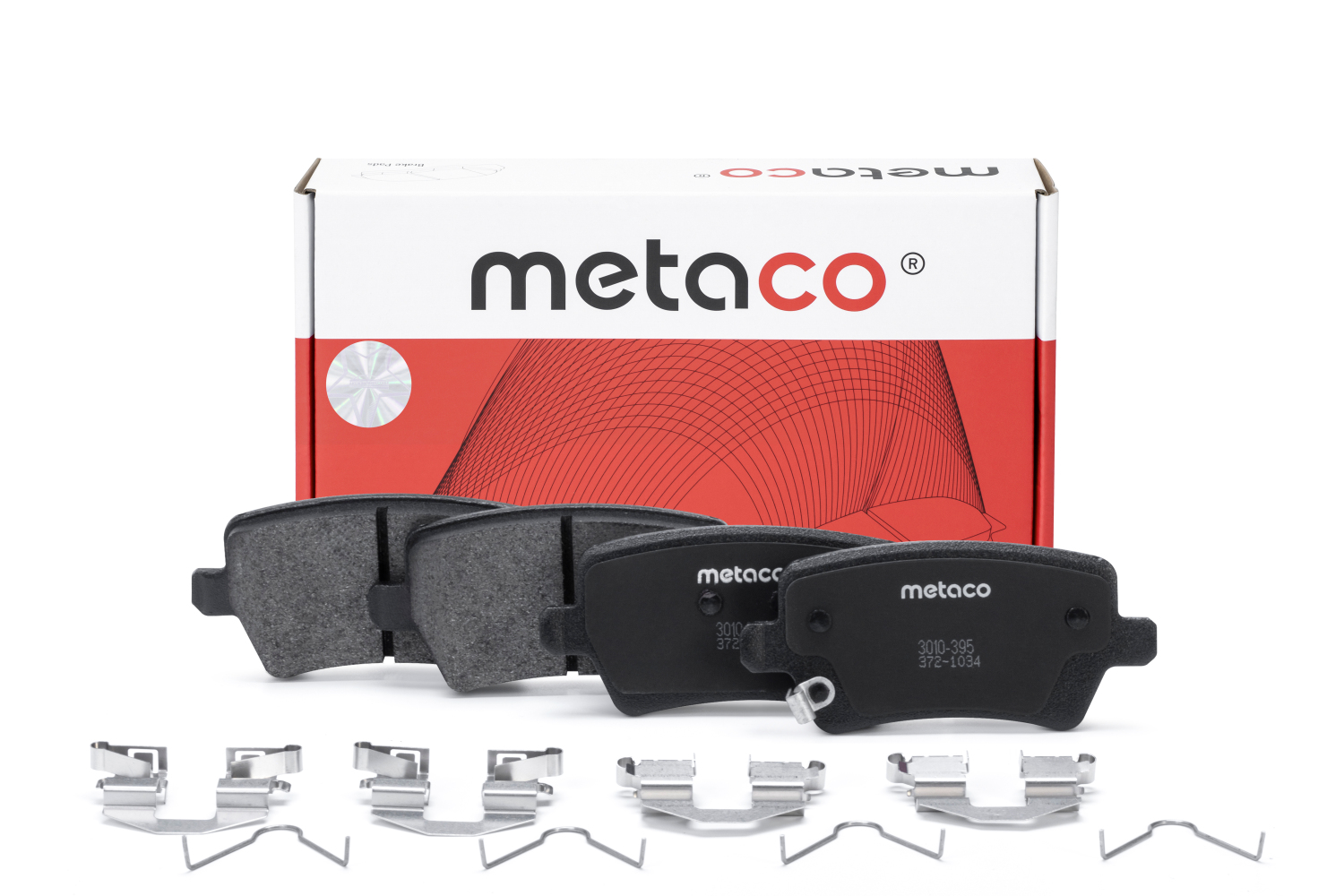 METACO 3010395 Колодки тормозные дисковые | зад |