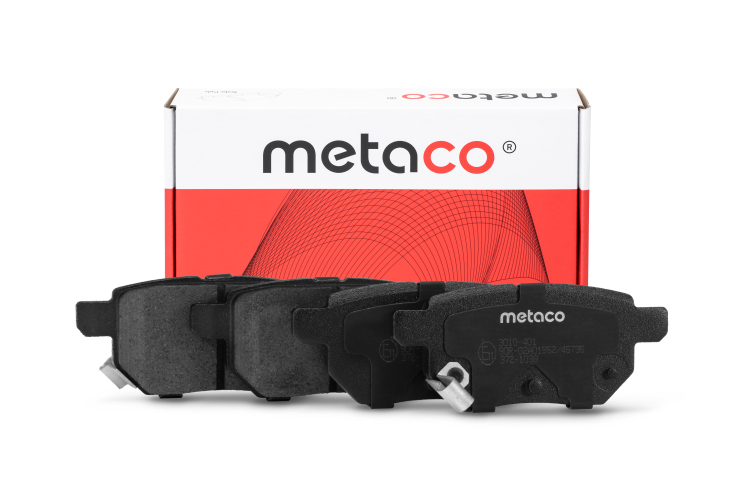 METACO 3010401 Колодки тормозные дисковые | зад |