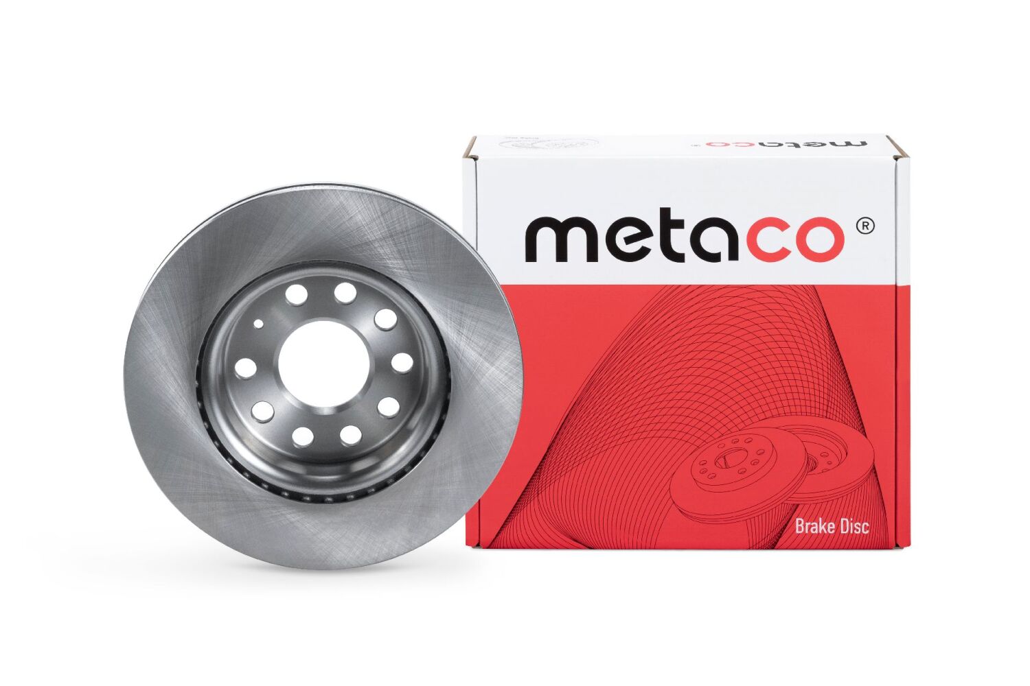METACO 3050008 Диск тормозной передний вентилируемый