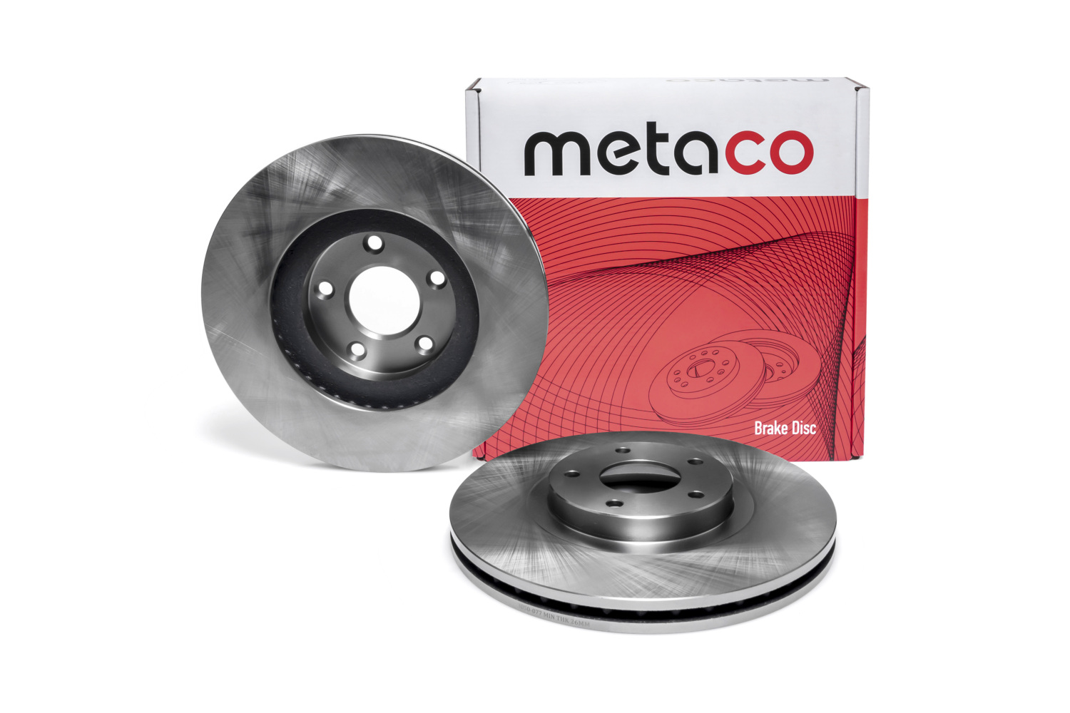 METACO 3050077 Диск тормозной вентилируемый | перед |