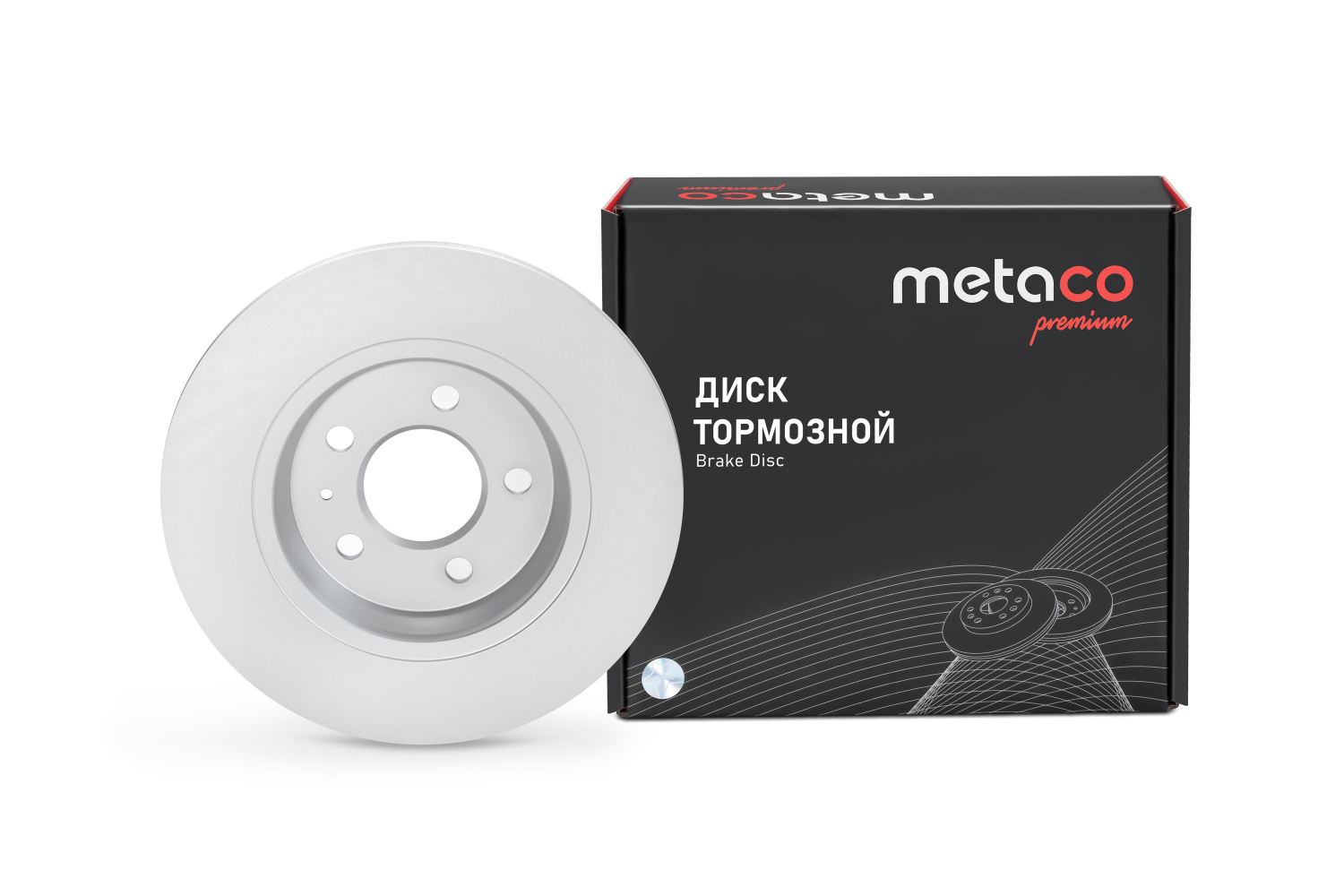 METACO 3060536 Диск тормозной | зад |