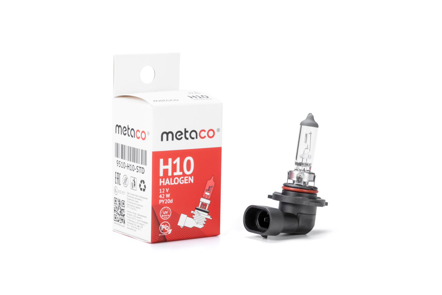 METACO 9510H10STD Лампа H10 12V 42W PY20d
