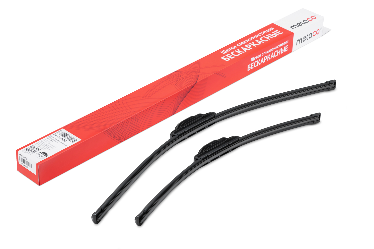 METACO F600400 Щетки стеклоочистителя (к-кт) бескаркасные под крю