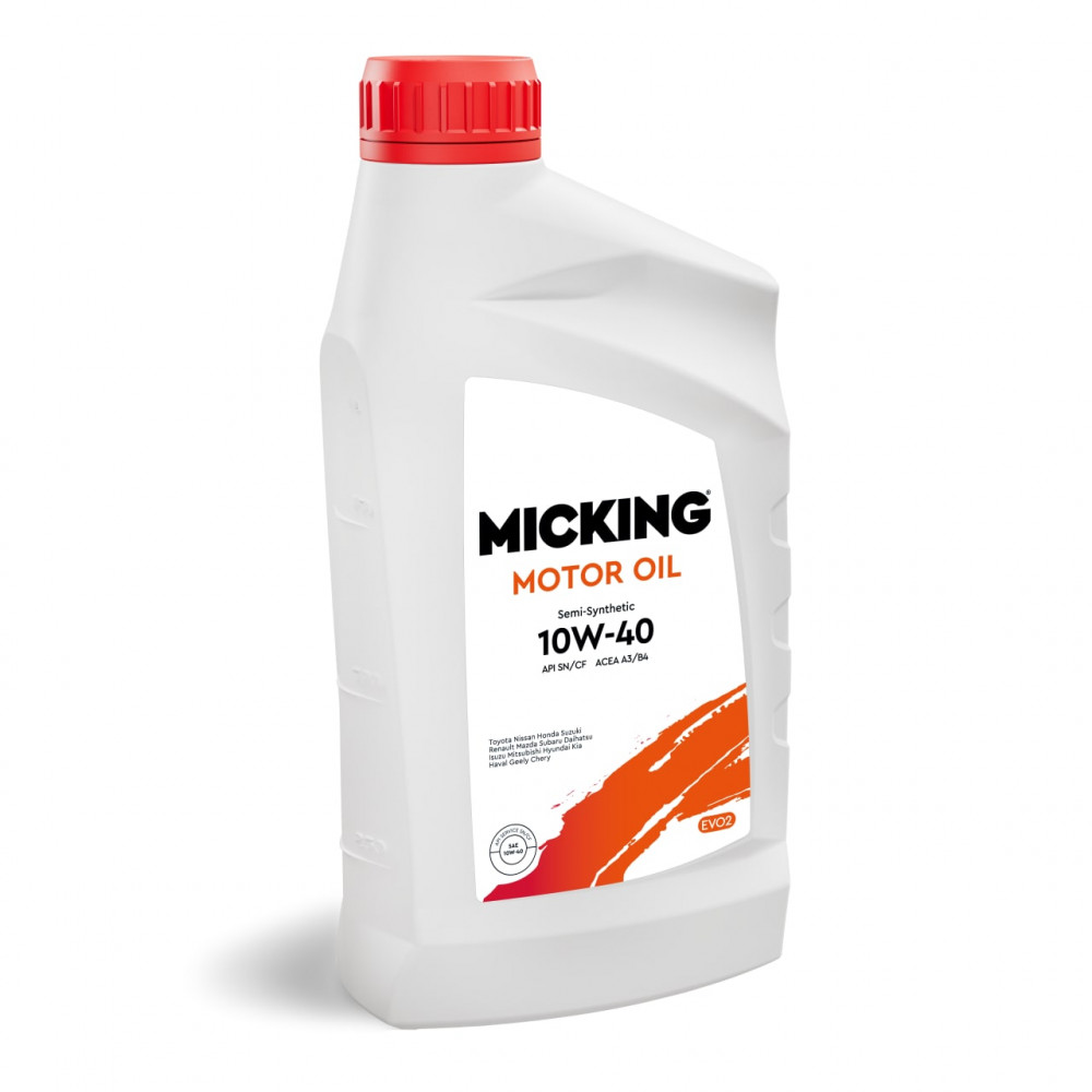 MICKING M2155 Масло моторное Micking Motor Oil EVO2 10W-40 SN/CF A3/B4 s/s 1л.
