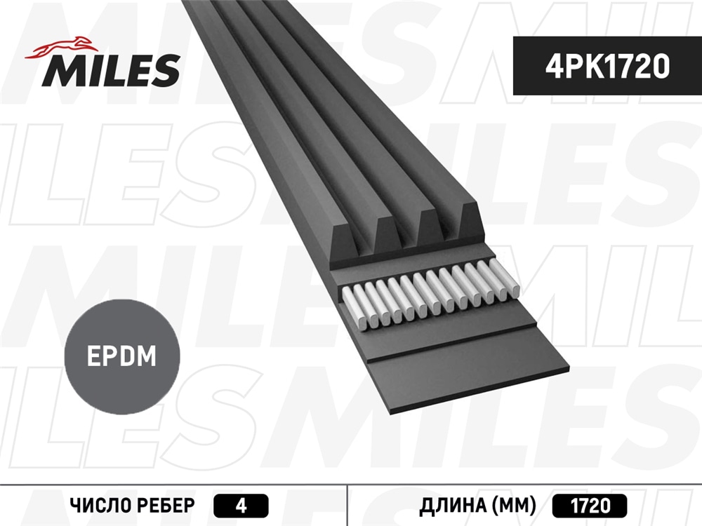 MILES 4PK1720 Ремень п/к