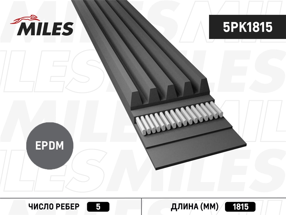 MILES 5PK1815 Ремень поликлиновой KIA SOUL I (AM)