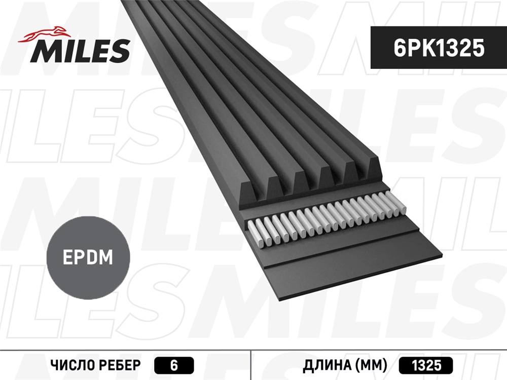 MILES 6PK1325 Ремень п/к