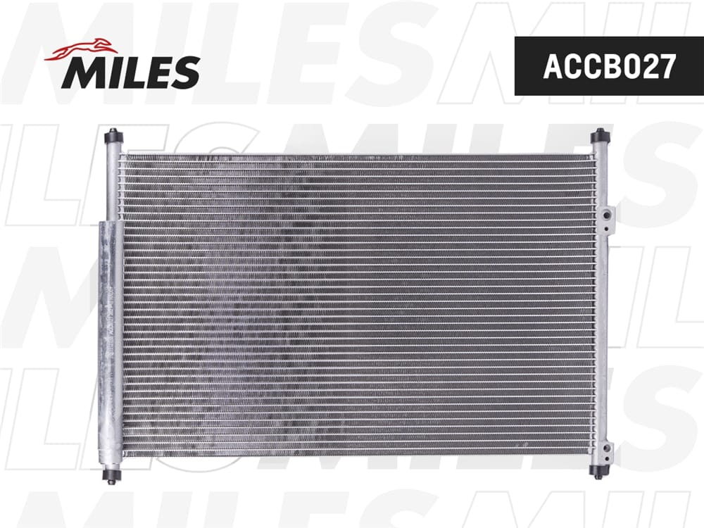 MILES ACCB027 Радиатор кондиционера (паяный) SUZUKI GRAND VITARA 1.6-3.2/1.9TD 05- ACCB027