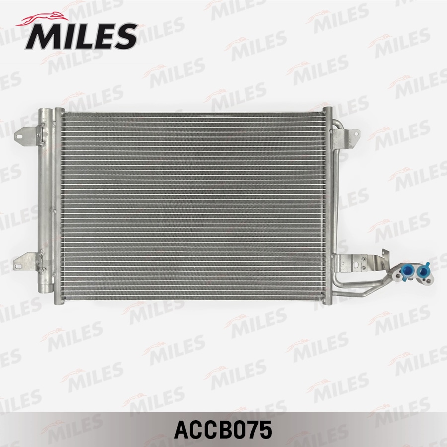 MILES ACCB075 Радиатор кондиционера (паяный) AUDI CADDY / TOURAN 1.4-2.0/1.9-2.0 TDi 03- ACCB075