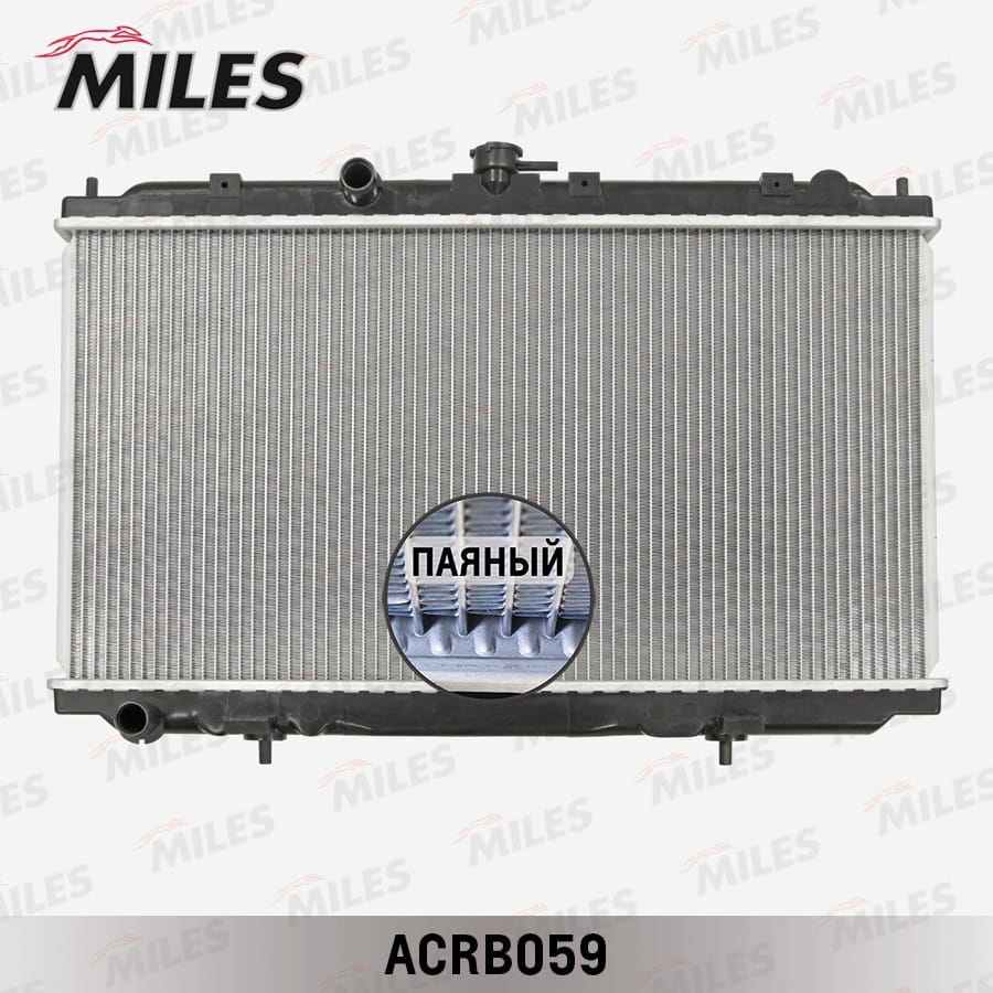 MILES ACRB059 Радиатор NISSAN ALMERA (01- )/PRIMERA (02- )1.5/1.8 MT паяный