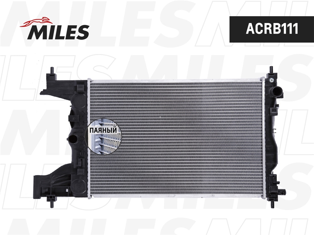 MILES ACRB111 Радиатор (паяный) CHEVROLET CRUZE 10- 1.6  MT ACRB111