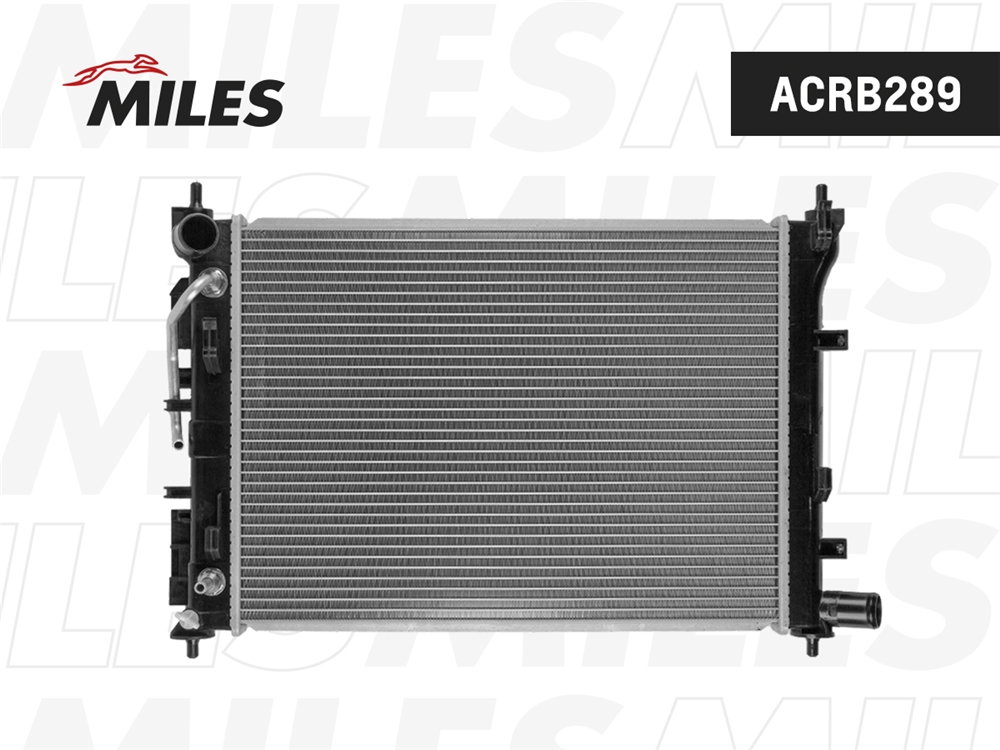 MILES ACRB289 Радиатор двигателя KIA Rio (FB) / Hyundai Solaris (HCR) АТ паяный