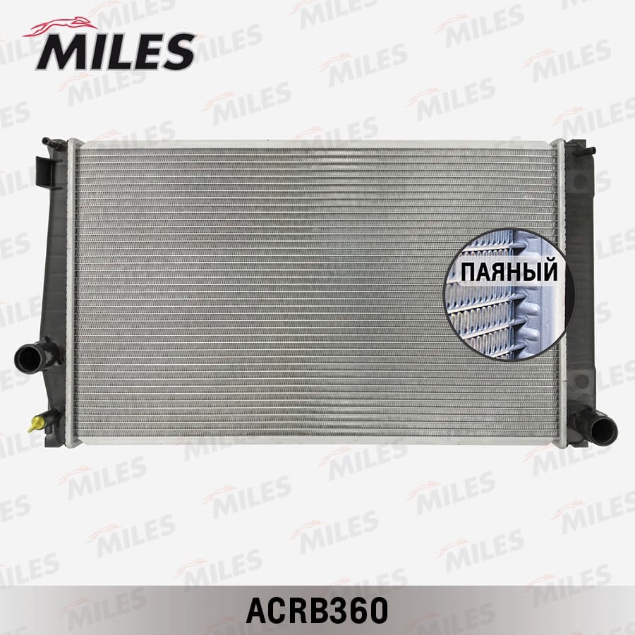 MILES ACRB360 Радиатор (паяный) TOYOTA RAV 4 (06- ) 2.0 MT / ALPHARD (08-14)/PREVIA III (05- ) 2.4 MT ACRB360