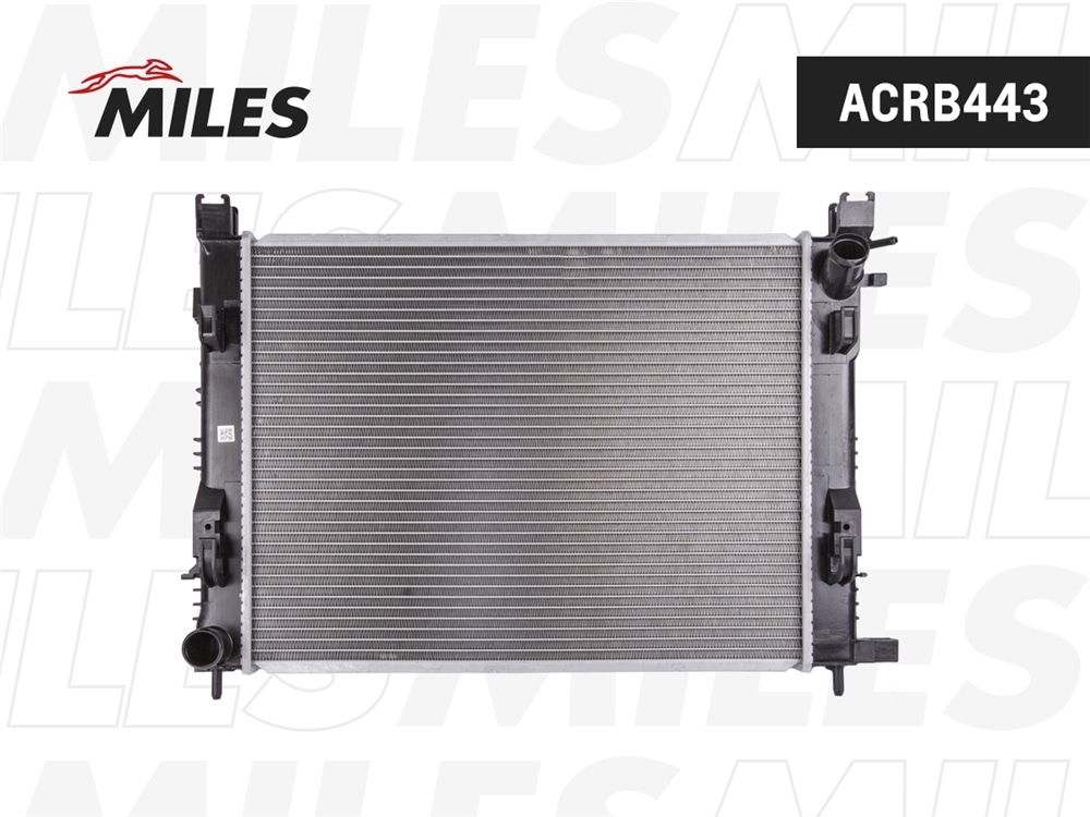 MILES ACRB443 Радиатор (паяный) Renault Logan/Sandero/Clio 10- 1.2/1.4/1.6 /Lada Vesta Sport 18-/Vesta 15- 1.8i+AC (паяный) ACRB443