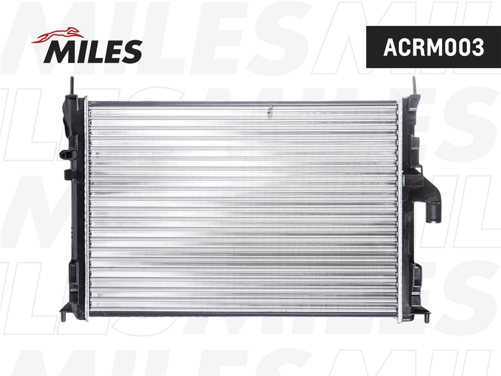 MILES ACRM003 Радиатор (механическая сборка) RENAULT DUSTER/LOGAN/SANDERO/ LADA LARGUS 1.2-1.6/1.5D +A/C 09-) (NISSENS 637612) ACRM003