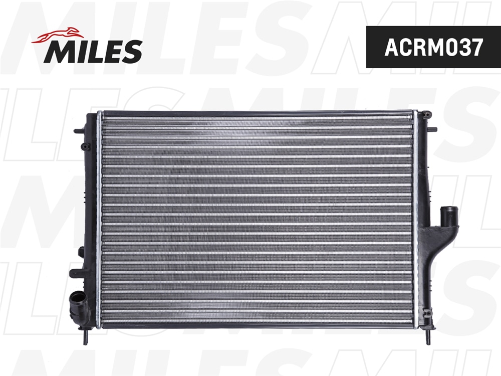 MILES ACRM037 Радиатор RENAULT LOGAN/SANDERO 08-/DUSTER 10- 1.6/1.5D / LADA LARGUS 1.6 12- AT