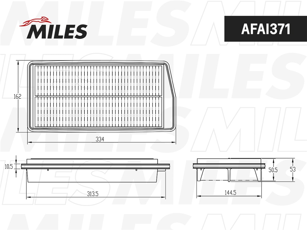 MILES AFAI371 Фильтр воздушный ACURA RDX 07-12 AFAI371