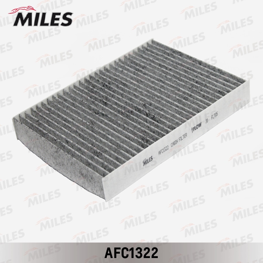 MILES AFC1322 Фильтр салона NISSAN QASHQAI 14- угольный