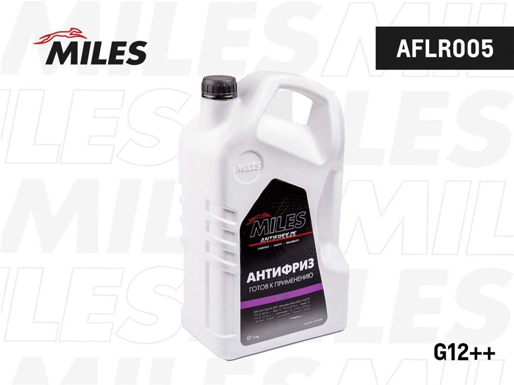 MILES AFLR005 Антифриз готов к применению G12++ (фиолетовый, SUPER LONG LIFE COOLANT -40C) 5кг AFLR005