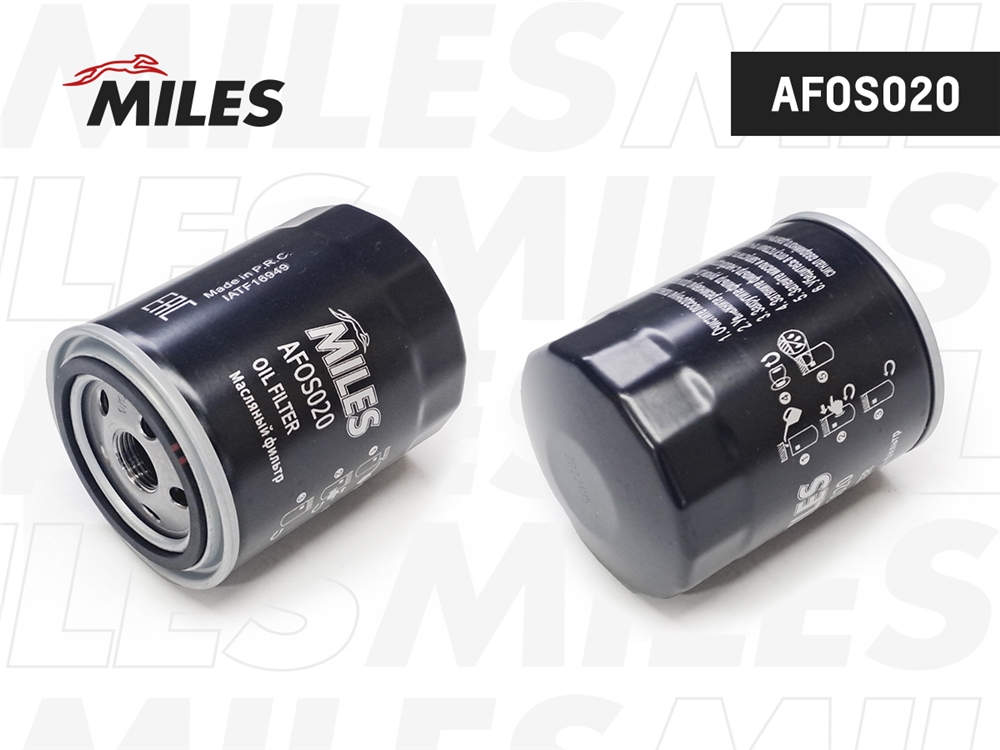 MILES AFOS020 Фильтр масляный NISSAN ALMERA/PRIMERA/SUNNY/TERRANO 1.3-3.0 -02 (MANN W818/82, FILTRON OP581, VIC C-207) AFOS020