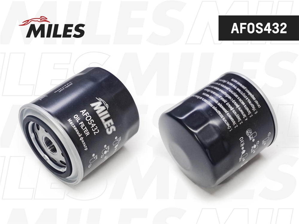 MILES AFOS432 Фильтр масляный CHERY TIGGO 06- AFOS432