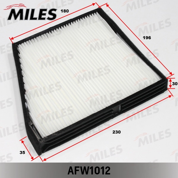 MILES AFW1012 Фильтр салона DAEWOO NUBIRA 96-03