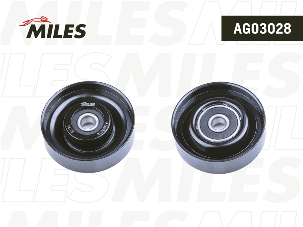 MILES AG03028 Ролик ремня приводного HYUNDAI GETZ/ACCENT/ELANTRA кондиционера