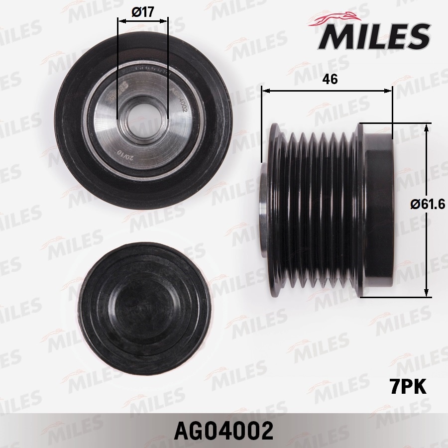 MILES AG04002 Муфта свободного хода TOYOTA CAMRY 2.4 01-/RAV 4 2.0 06-