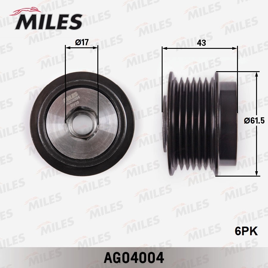 MILES AG04004 Муфта свободного хода CHRYSLER VOYAGER/TOYOTA AURIS/AVENSIS/RAV 4