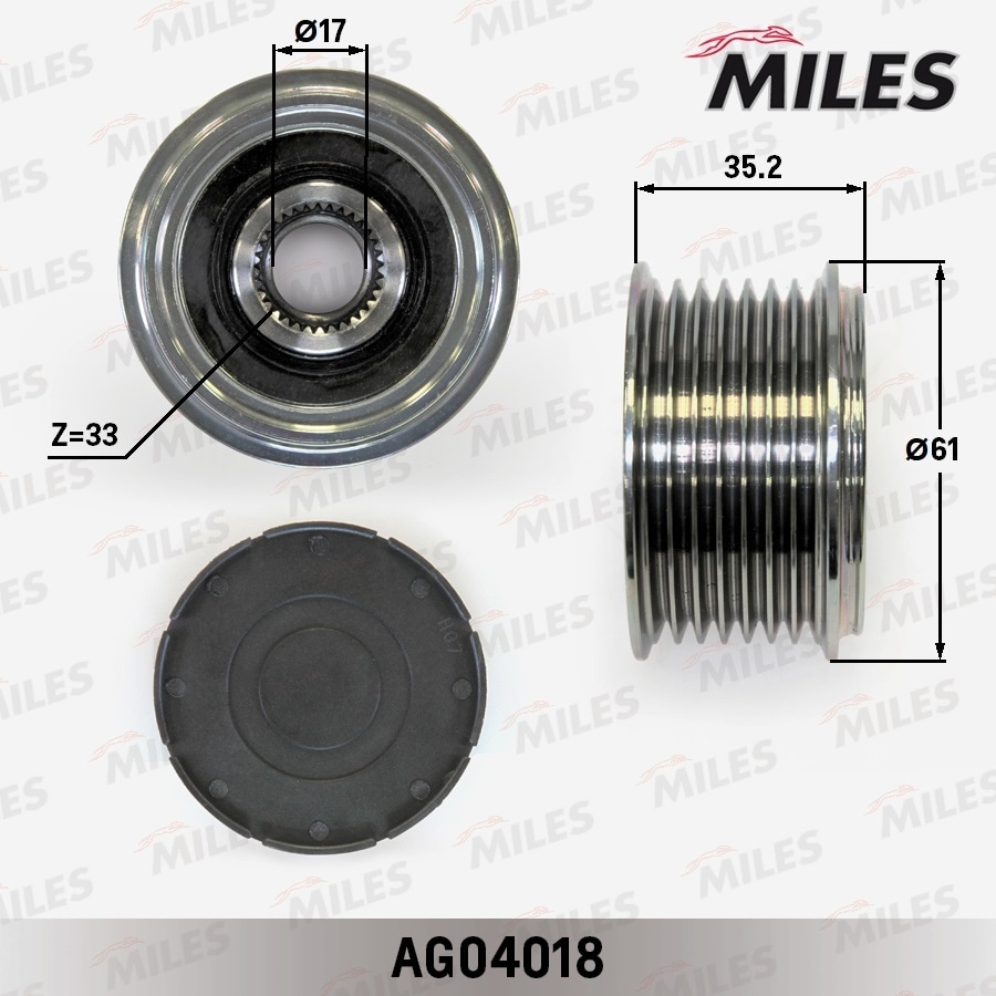 MILES AG04018 Муфта свободного хода VW PHAETON/TOUAREG 3.2 02-09
