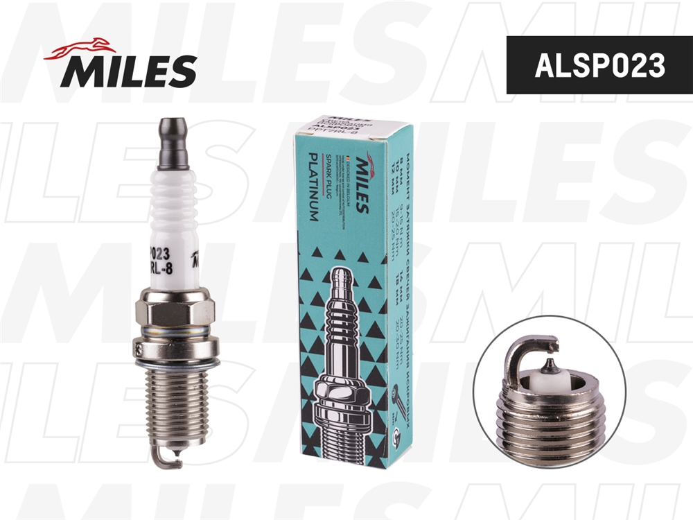 MILES ALSP023 Свеча зажигания PPT7RL-8