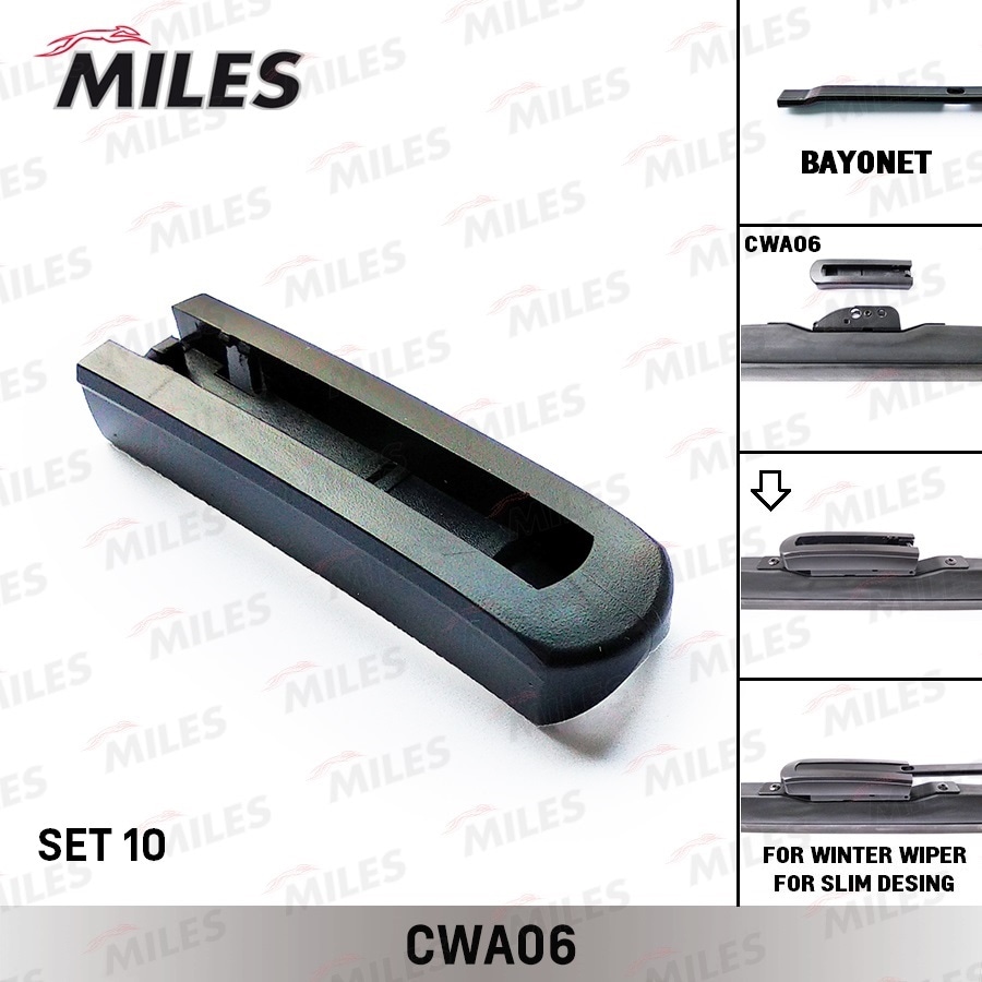 MILES CWA0610 Адаптер BAYONET 9mm type(9x4mm) (комплект 10шт) CWA06/10