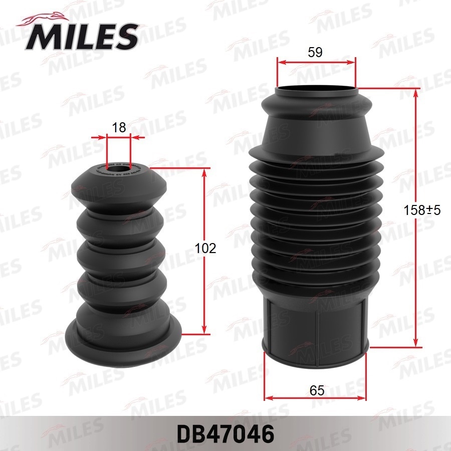MILES DB47046 Отбойник зад.амортизатора