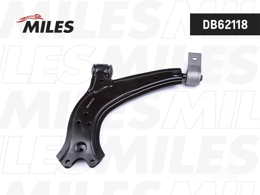 MILES DB62118 Рычаг передней подвески нижний левый (D18mm) PEUGEOT 306/PARTNER/CITROEN BERLINGO (LEMFORDER 1743501) DB62118