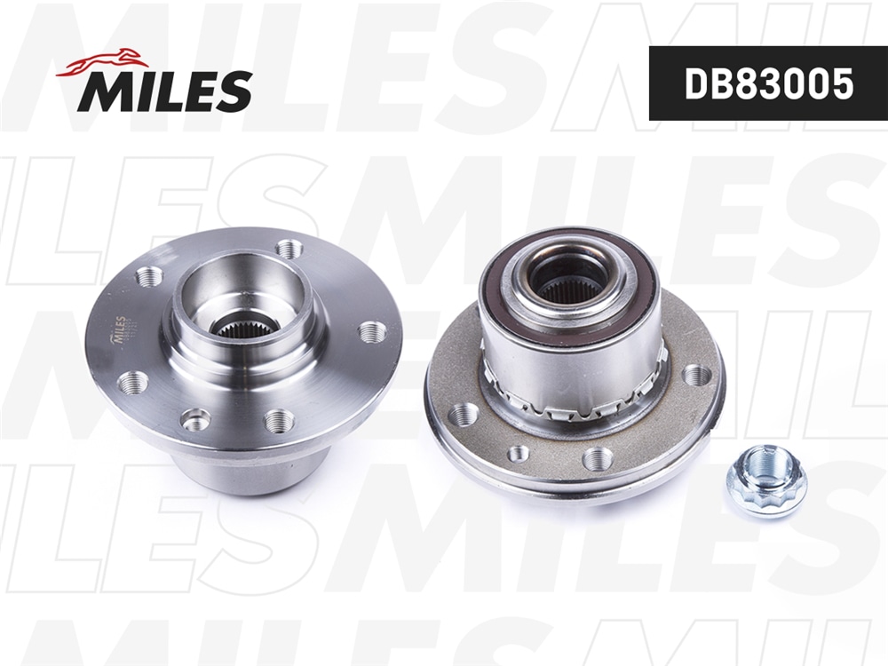 MILES DB83005 Ступица колеса передняя/задняя с подшипником VW TOUAREG/T5 03-05 7L4-035001- (SKF VKBA3646) DB83005