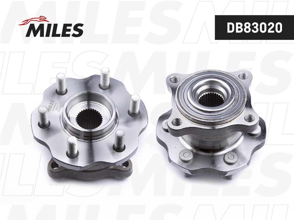 MILES DB83020 Ступица колеса задняя с подшипником NISSAN PATHFINDER/NAVARA 05- (SKF VKBA7403) DB83020