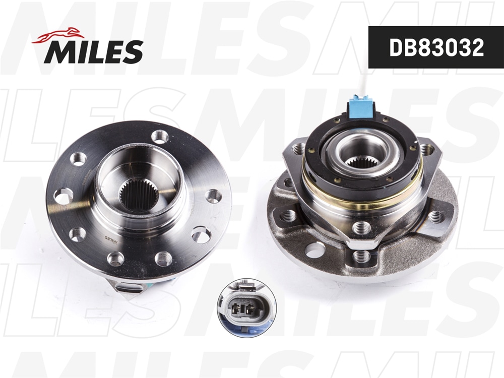 MILES DB83032 Ступица с подшипником OPEL ASTRA G/ZAFIRA A 98-05 пер. +ABS (5 отв.)