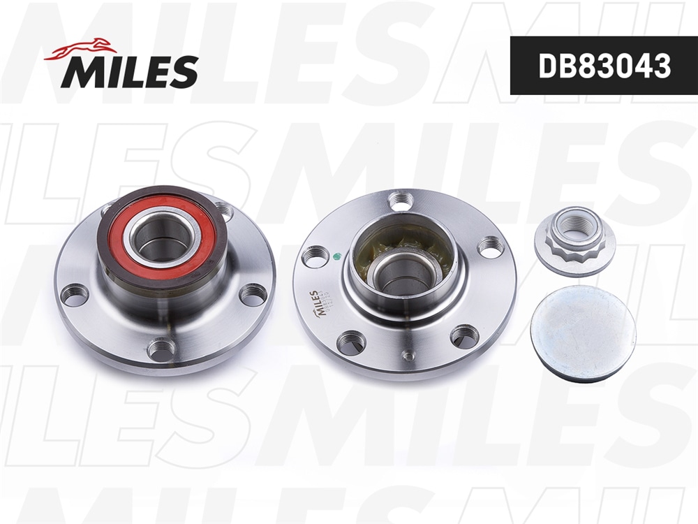 MILES DB83043 Ступица колеса задняя с подшипником AUDI A2/VW POLO/SKODA FABIA 02- (SKF VKBA3567) DB83043