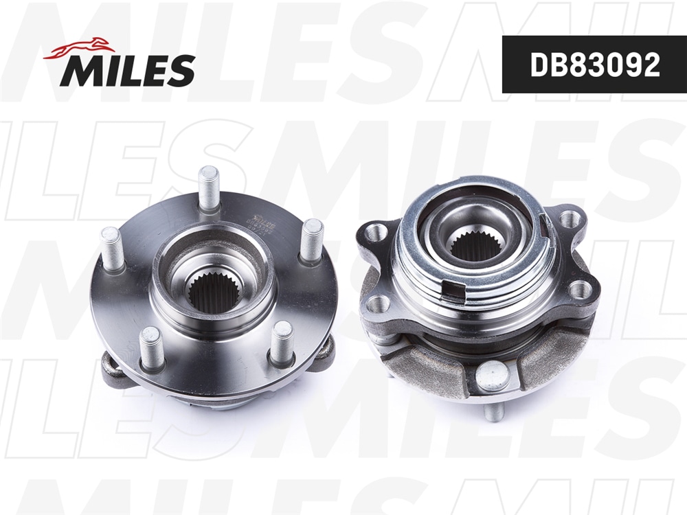 MILES DB83092 Ступица колеса передняя с подшипником INFINITI FX S51/G V36/M35/37/45/Q50/QX50/70 05- AWD DB83092