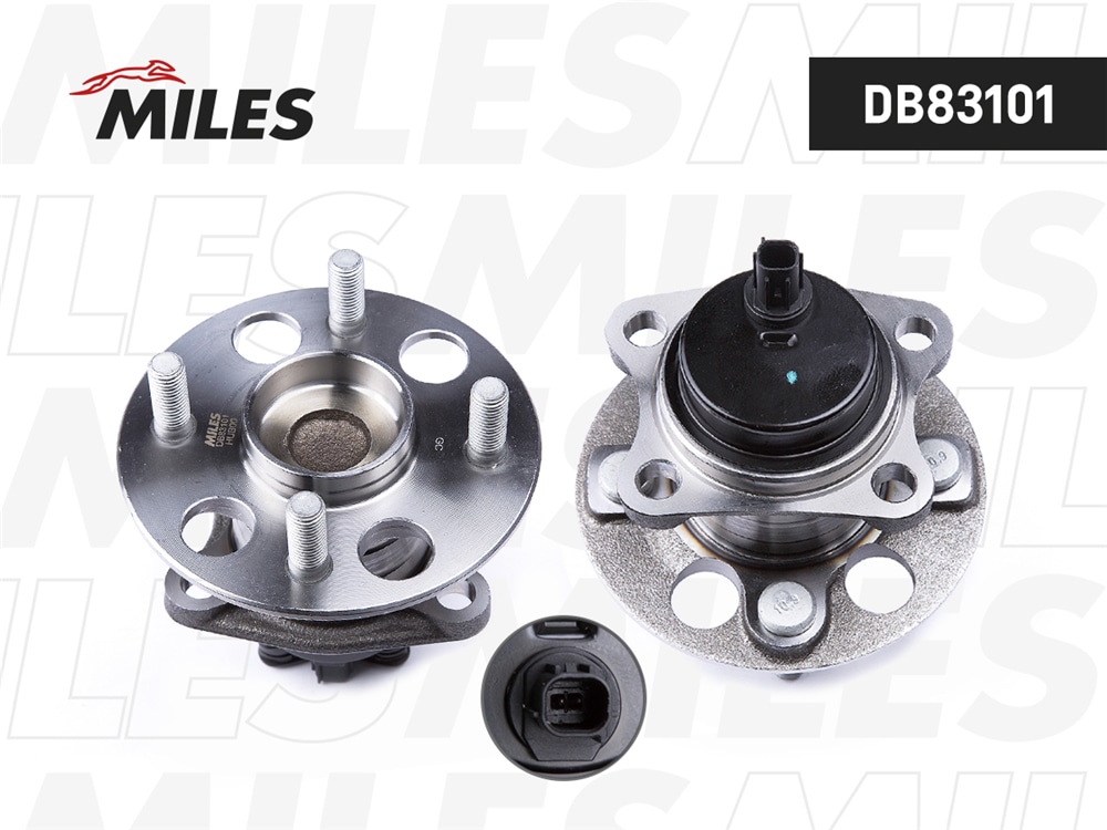 MILES DB83101 Ступица колеса задняя с подшипником с ABS TOYOTA YARIS I-III 99- (SKF VKBA6828) DB83101