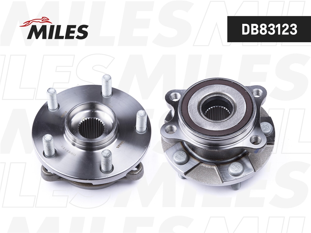 MILES DB83123 Ступица колеса передняя с подшипником TOYOTA AURIS I/AVENSIS III T270/COROLLA X/RAV4 IV 06- (SKF VKBA6875) DB83123
