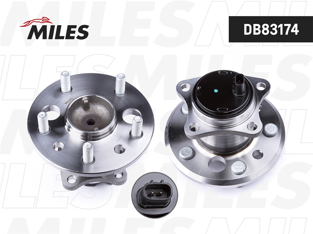 MILES DB83174 Ступица колеса задняя левая с подшипником TOYOTA CAMRY V30/V40 01-11 (SKF VKBA3944) DB83174